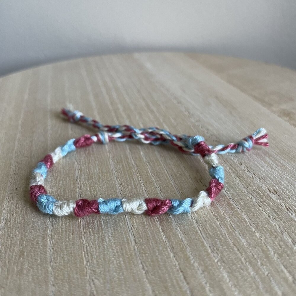 Ayelet Bracelet, anklet, trendy, comfortable, tie, embroidery thread, woven, gif